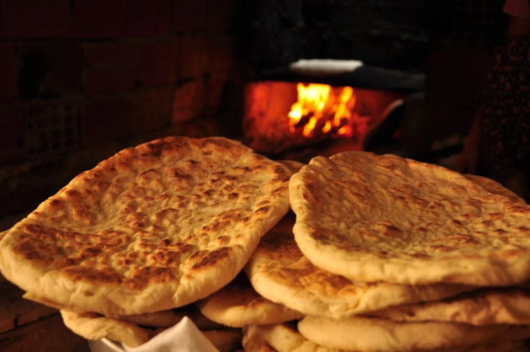 Flatbread on a plate