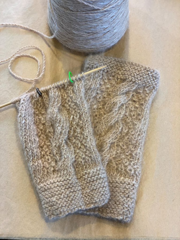 Farm to spool knit items, like these gloves, can be made by crafters or hobbyists, or purchased at retail locations in Maine's fibershed.