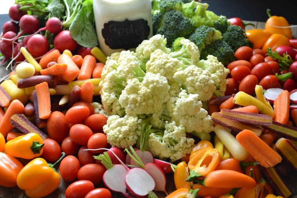 A pile of fresh vegetables